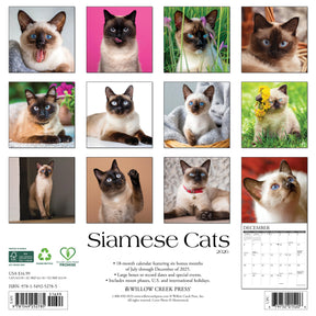 Willow Creek Press - 2026 Siamese Cats Calendar