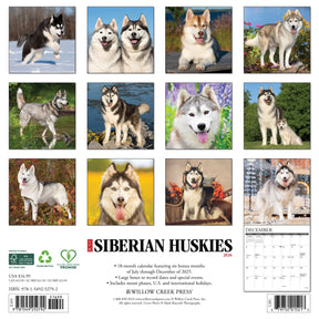 Willow Creek Press - 2026 Siberian Huskies Calendar