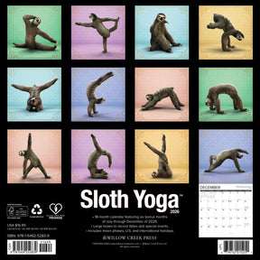 Willow Creek Press - 2026 Sloth Yoga Calendar