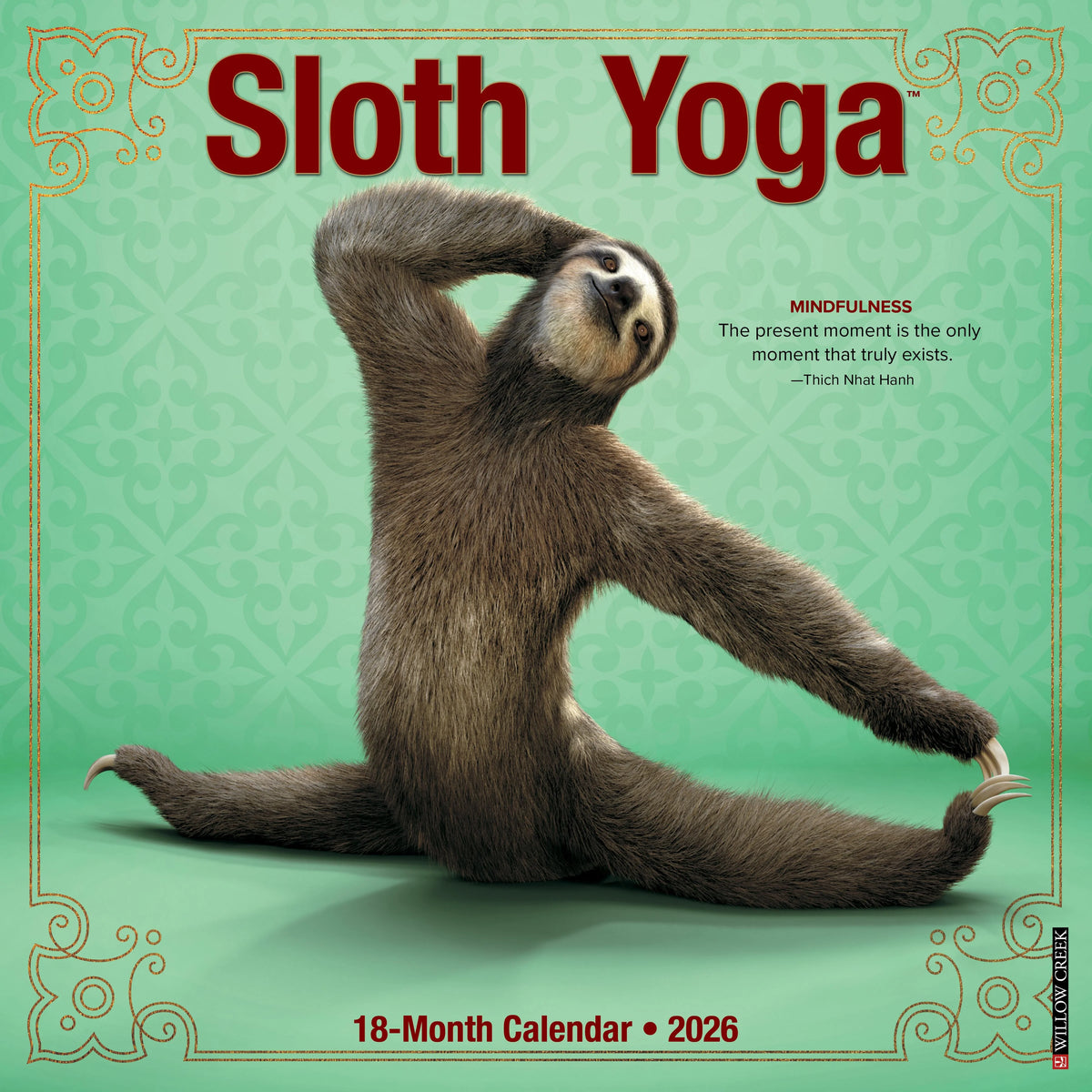 Willow Creek Press - 2026 Sloth Yoga Calendar