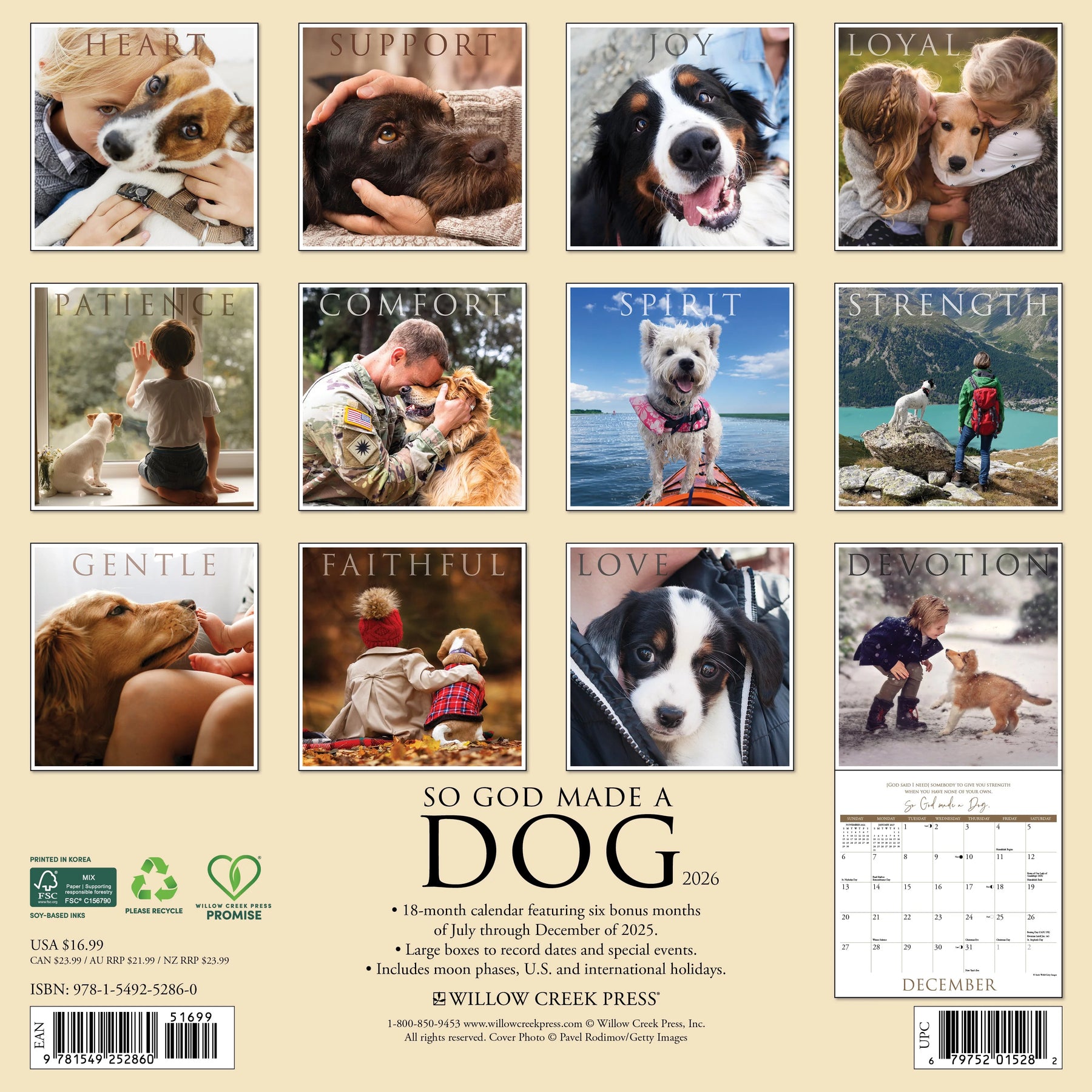 Willow Creek Press - 2026 So God Made A Dog Calendar