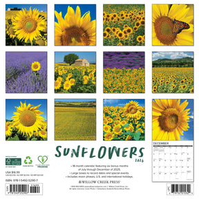 Willow Creek Press - 2026 Sunflowers Calendar