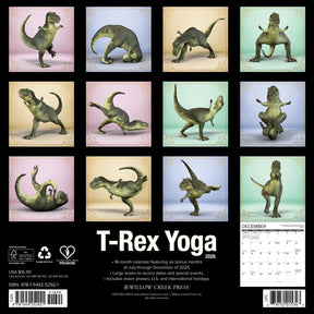 Willow Creek Press - 2026 T-Rex Yoga Calendar
