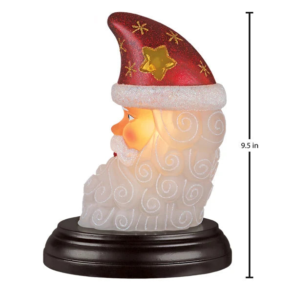 Old World Christmas - Santa Moon Face Light