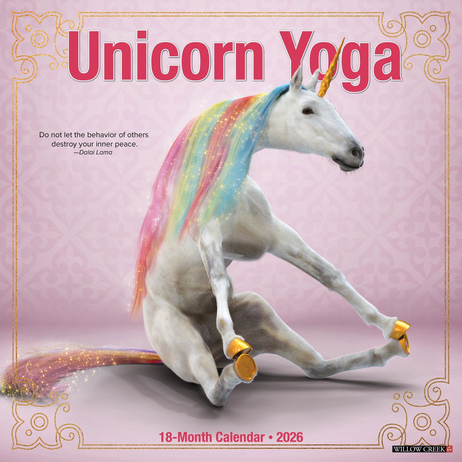 Willow Creek Press - 2026 Unicorn Yoga Calendar