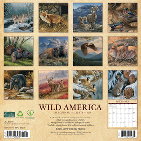 Willow Creek Press - 2026 Wild America Calendar