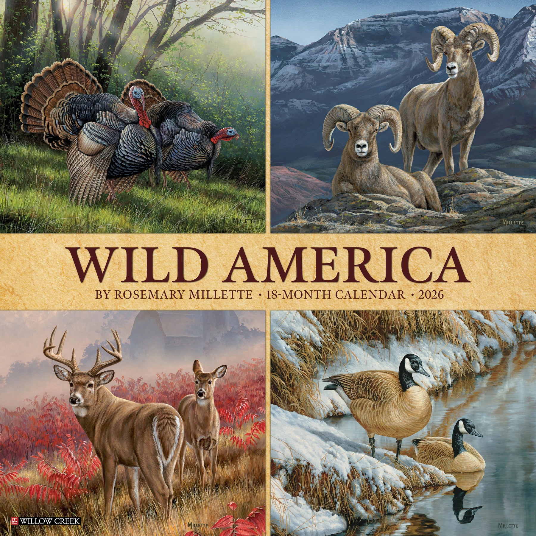 Willow Creek Press - 2026 Wild America Calendar