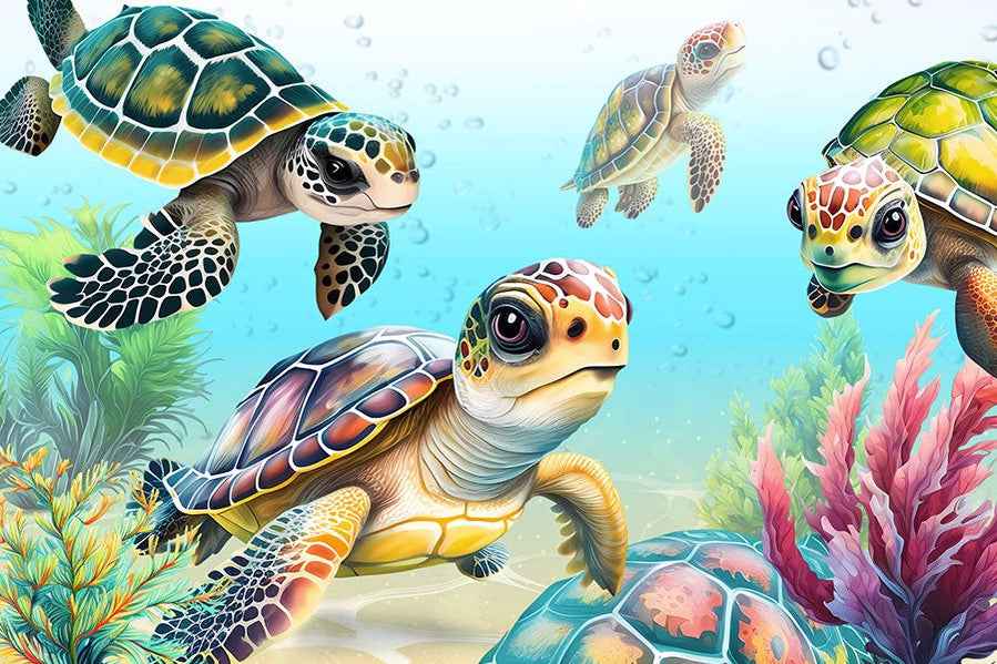 MicroPuzzles - Flippin Awesome Sea Turtles Marine Life