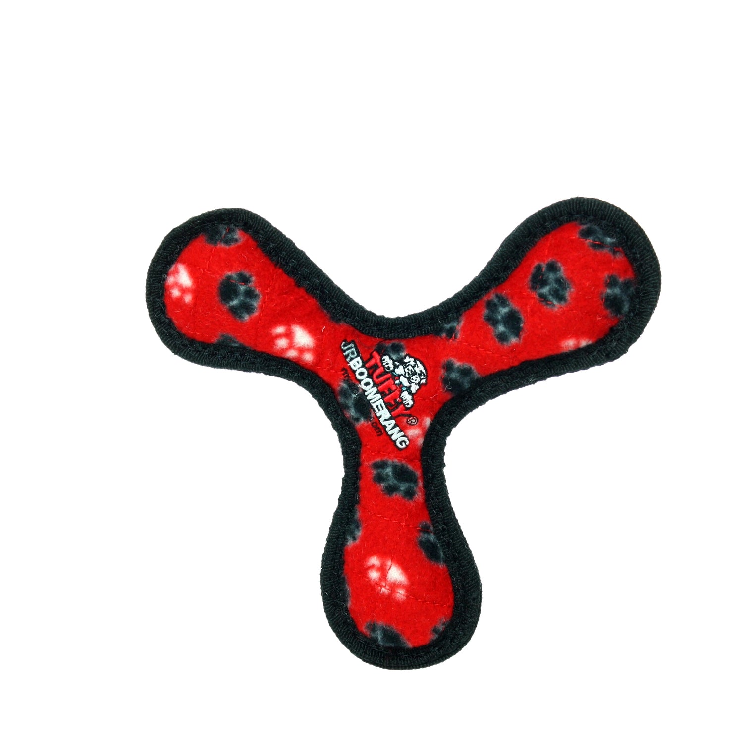 Tuffy Dog Toys - Tuffy Jr Boomerang Red Paw