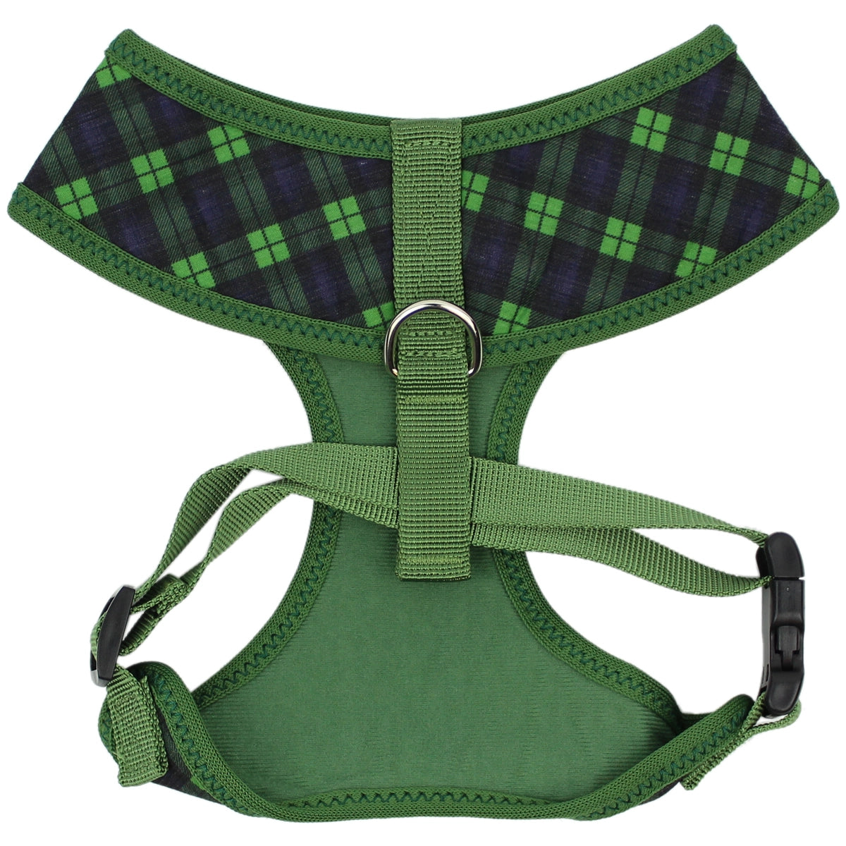Parisian Pet - Freedom Harness Scottish (Green/Blue)