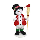 Annalee Plaid & Pine Snowman 9"