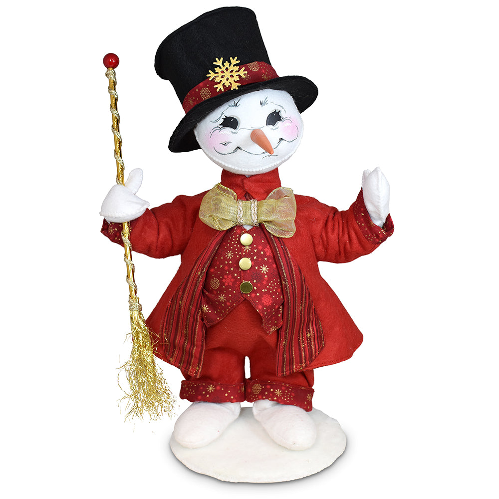 Annalee Dolls - Crimson & Gold Snowman