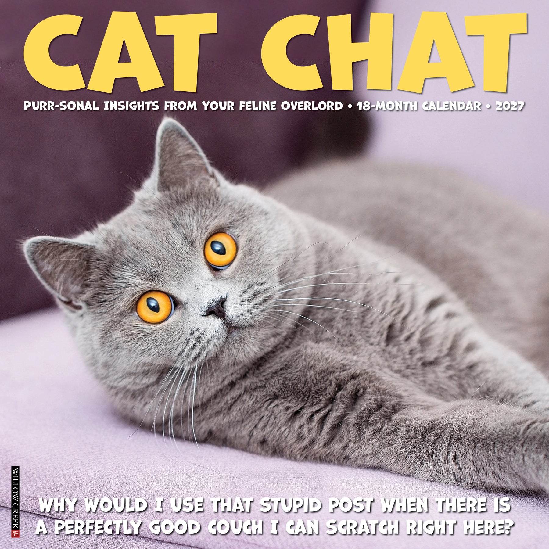 Willow Creek Press - 2027 Cat Chat Calendar