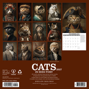 Willow Creek Press - 2027 Cats In Hiss-Tory Calendar