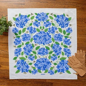 Gingiber - Tea Towel Blue Hydrangeas