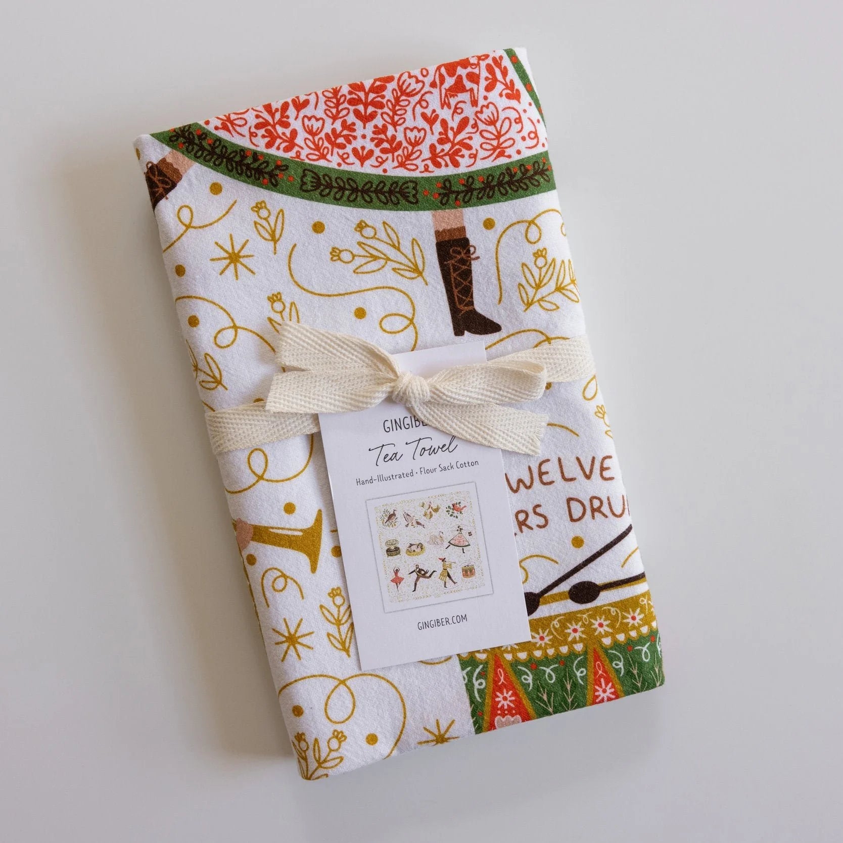 Gingiber Tea Towel 12 Days of Christmas