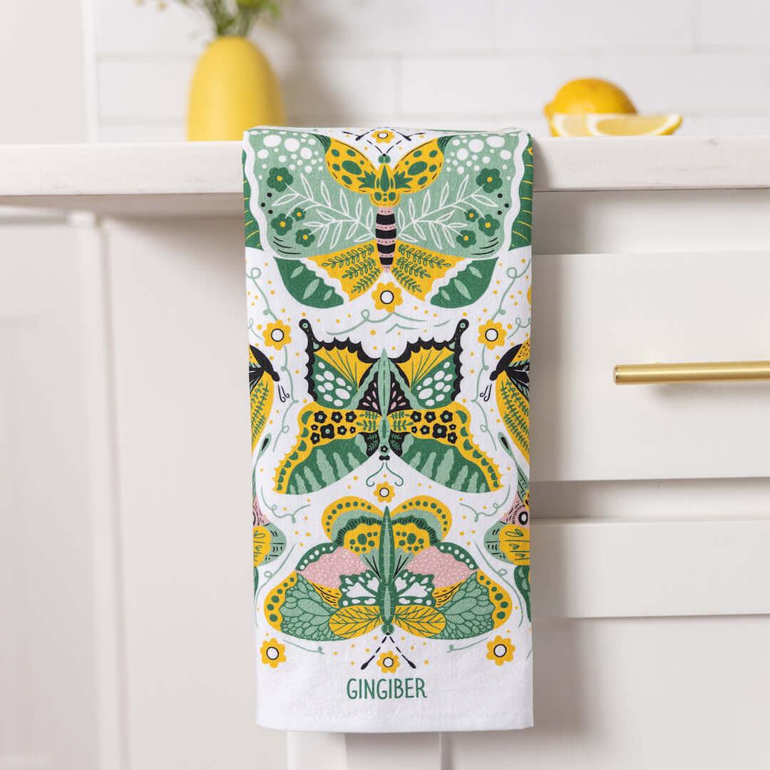 Gingiber - Tea Towel Night Butterfly