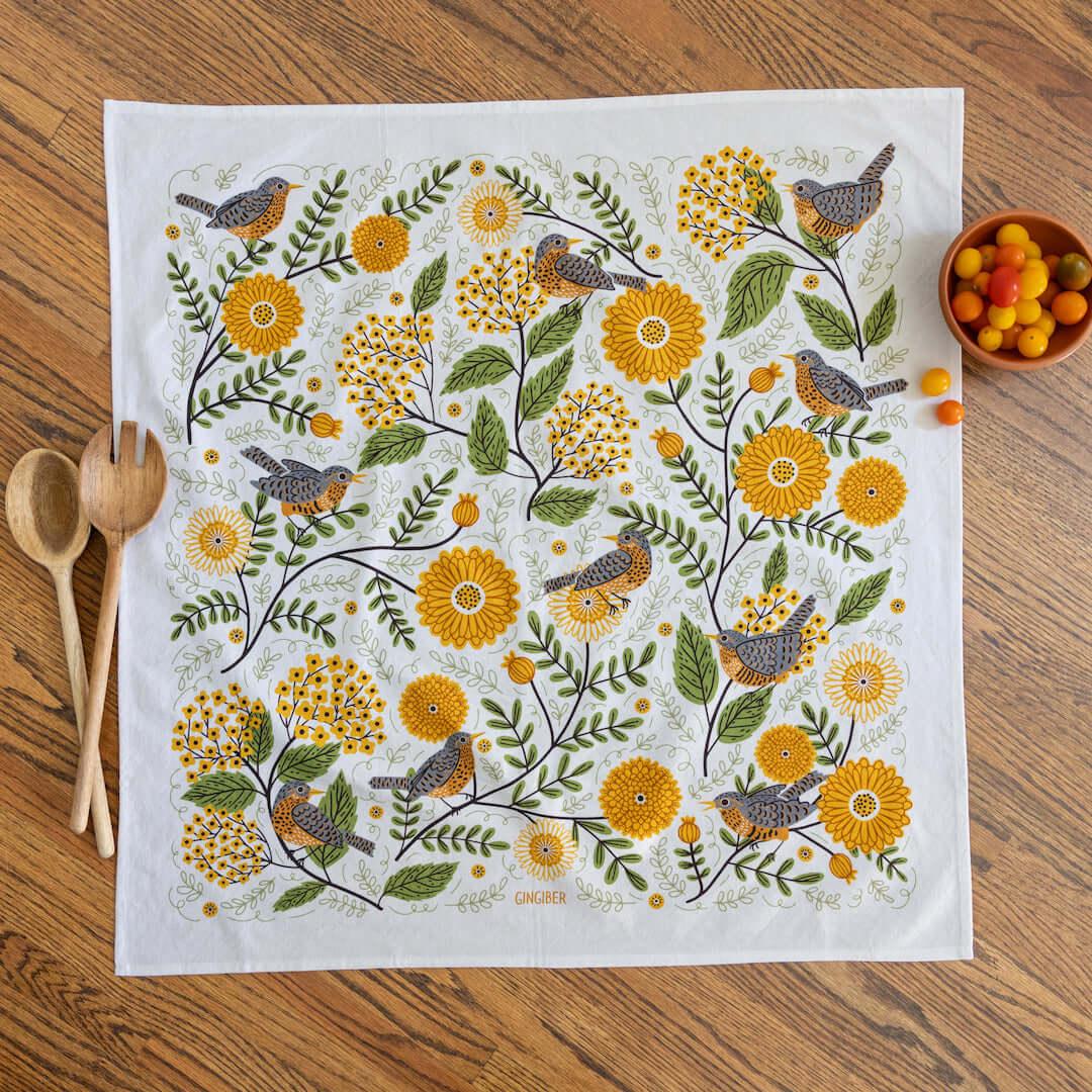 Gingiber - Tea Towel Mums & Robins