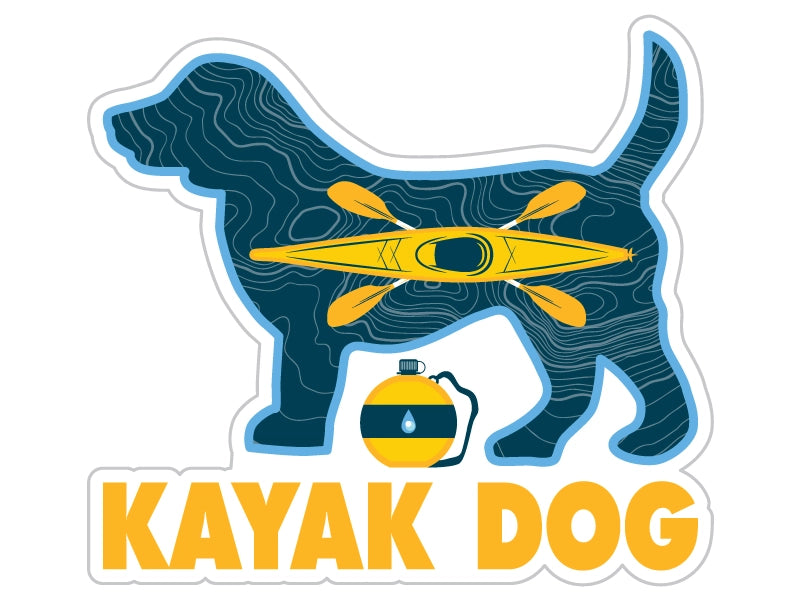 Decal Kayak Dog