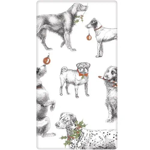 Mary Lake Thompson - Towel Holiday Vintage Dogs