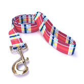 Yellow Dog Designs - Madras Burgundy Leash