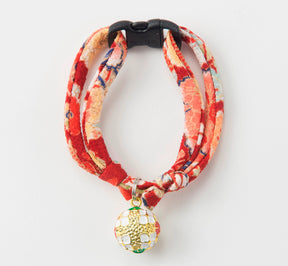 Cat Collar Chirimen Temari