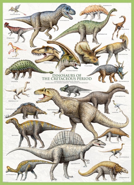 Puzzle Dinosaurs of Cretaceous