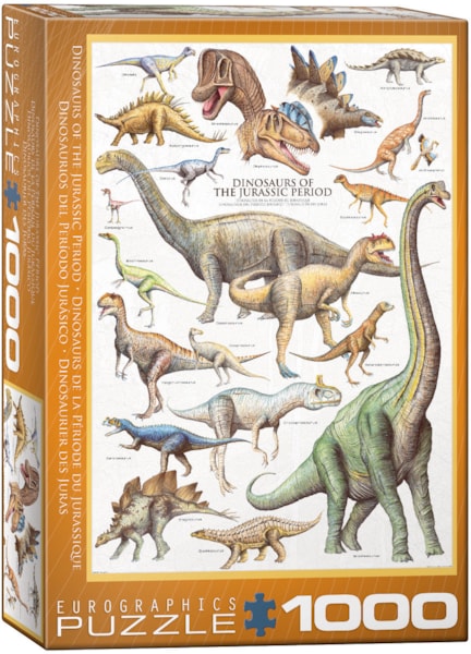 Puzzle Dinosaurs of Jurassic Period