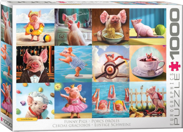 Puzzle Funny Pigs