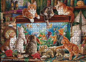 Eurographics Puzzles - Puzzle Cats By The Aquarium