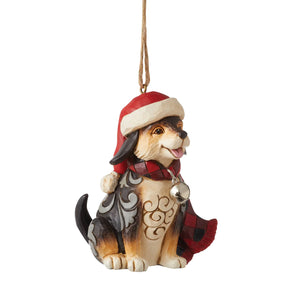 Ornament Highland Dog Plaid