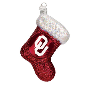 Old World Christmas - Oklahoma University Stocking Ornament