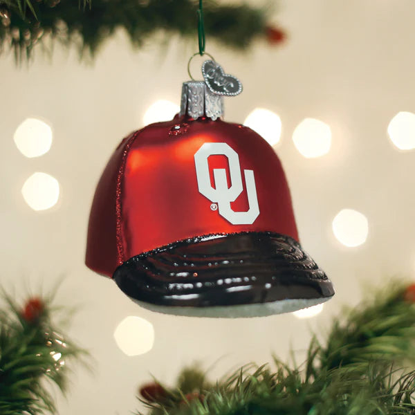 Old World Christmas - Oklahoma Baseball Cap Ornament