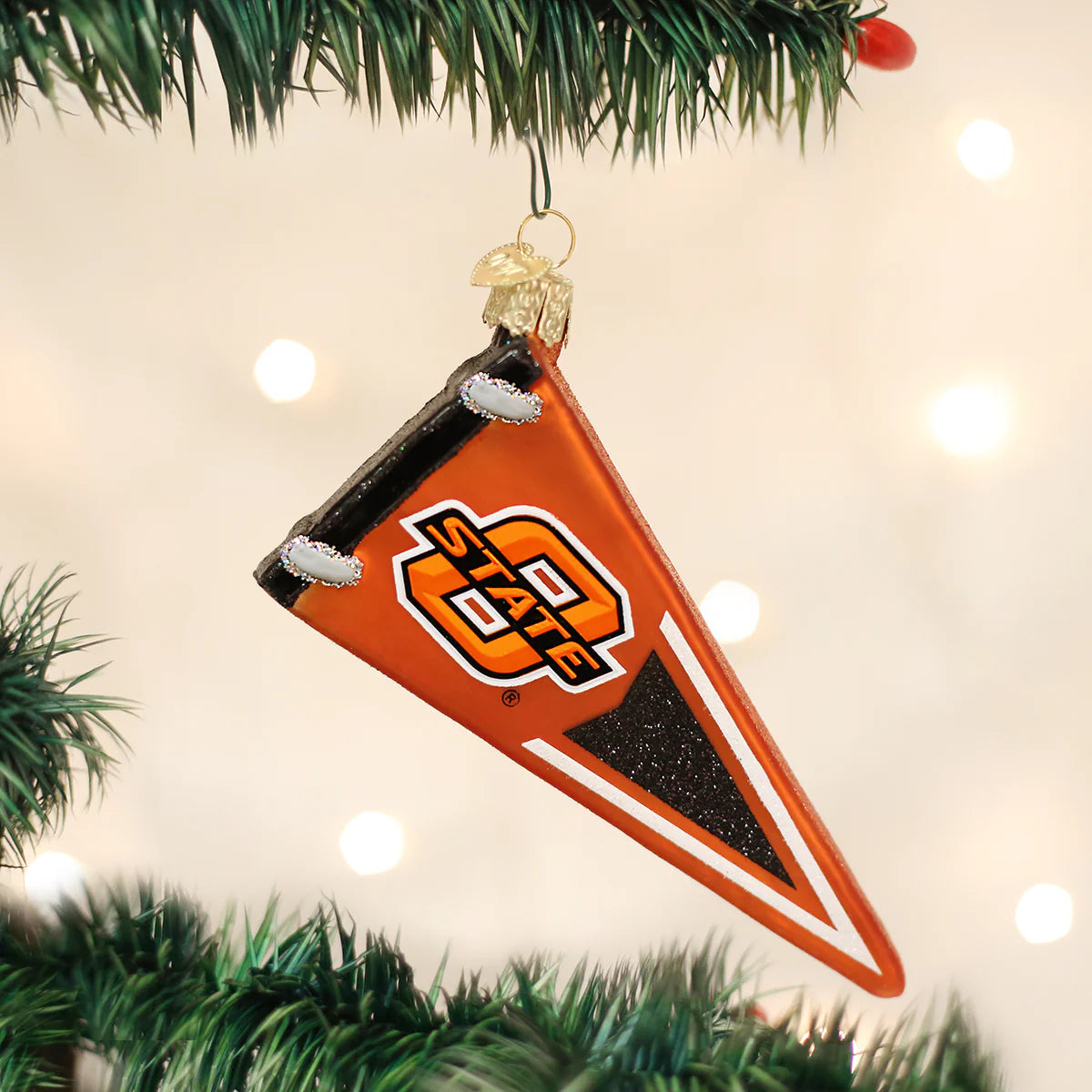 Old World Christmas - OSU Collegiate Pennant Ornament