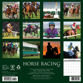 Willow Creek Press - 2027 Horse Racing Calendar