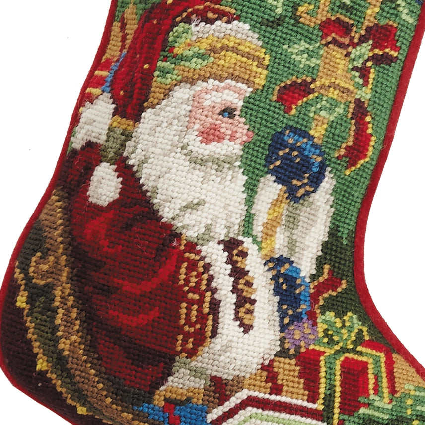 Peking Handicraft - Stocking Santa Sleigh Needlepoint