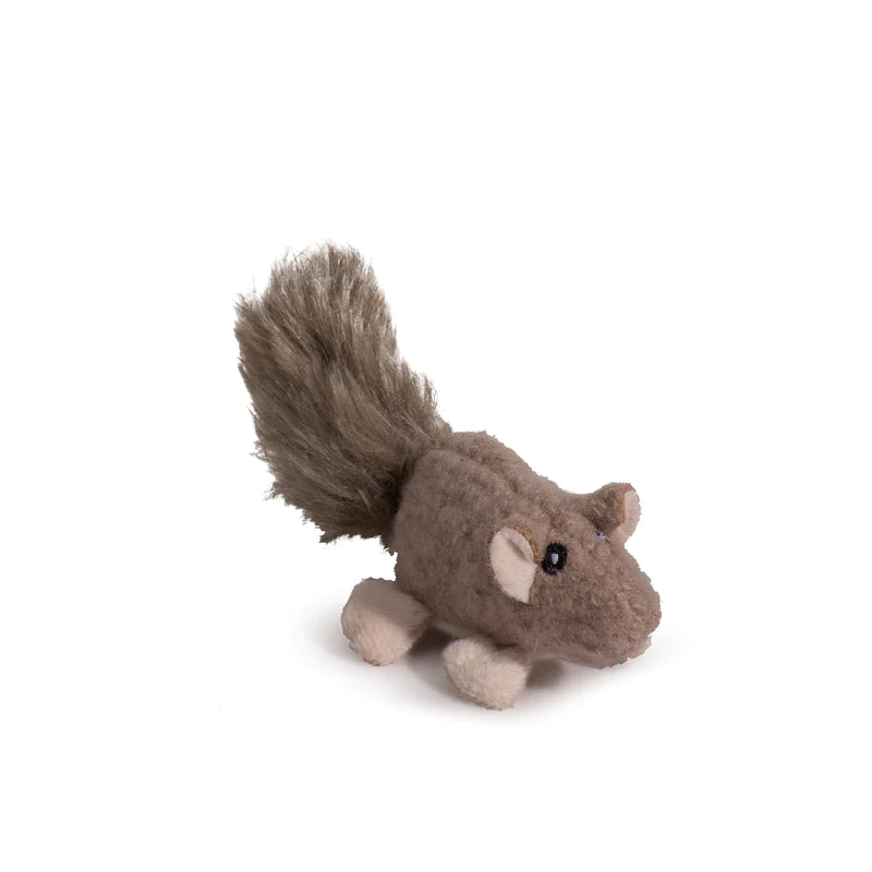 HuggleKats- Wee Fellar Squirrelie Fleece With Long Faux Fur Tail