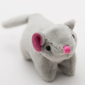 HuggleKats- Wee Squooshie Mice Plush With Pink Ears And Nose