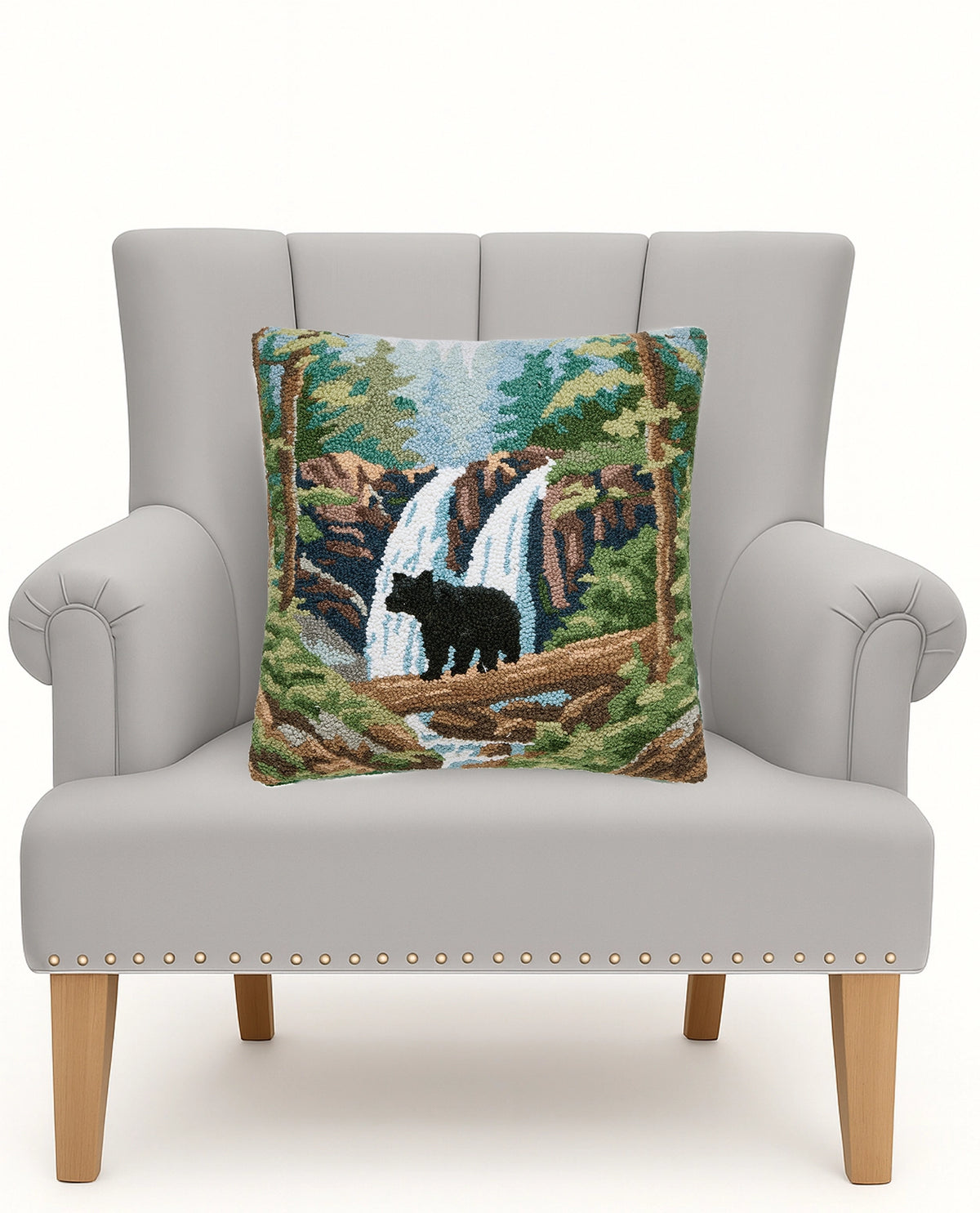 Peking HandiCraft - Pillow Hook Forest Bear
