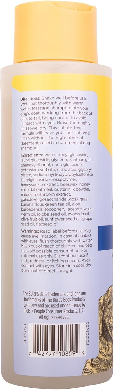Burt's Bees - Prebiotic & Mushroom Soothing Shampoo for Dogs