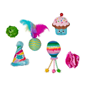 Petshop by Fringe Studio - Happy Purr-thday 6 Piece Cat Toy