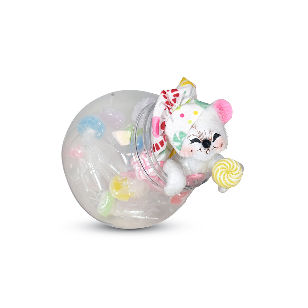 Annalee Dolls - Sugarplum Candy Jar Mouse
