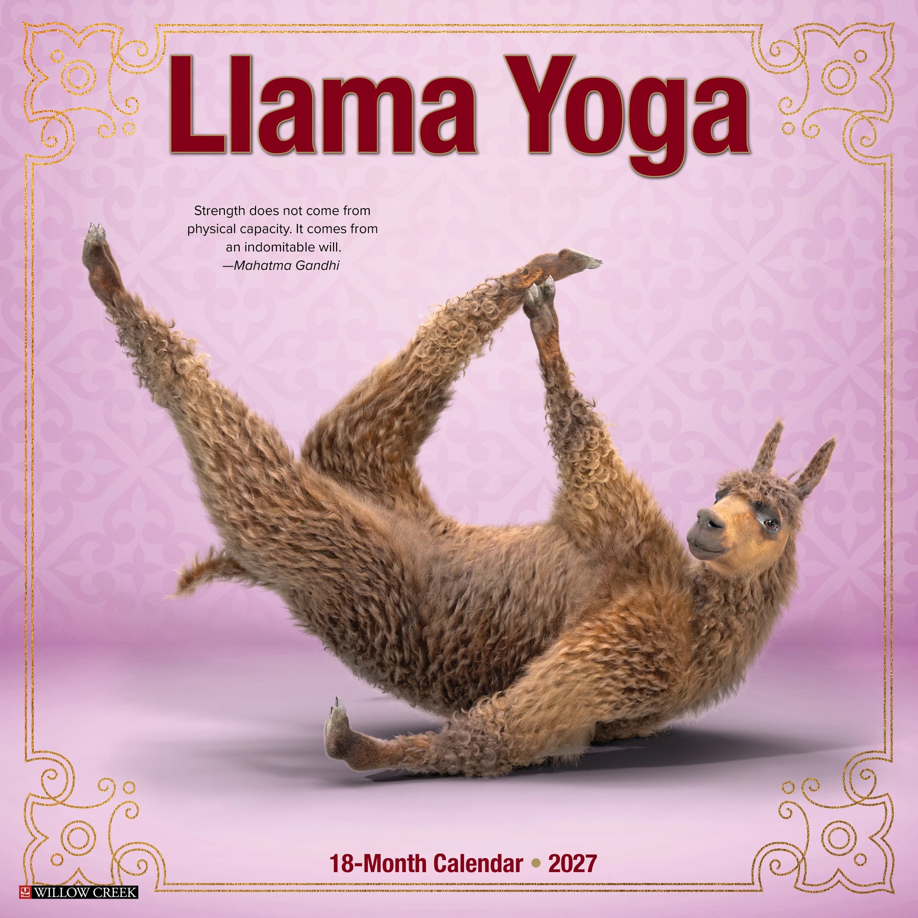 Willow Creek Press - 2027 Llama Yoga Calendar