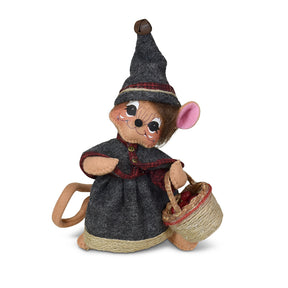 Annalee Plaid & Pine Girl Mouse 6"