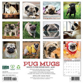 Willow Creek Press - 2027 Pug Mugs Calendar