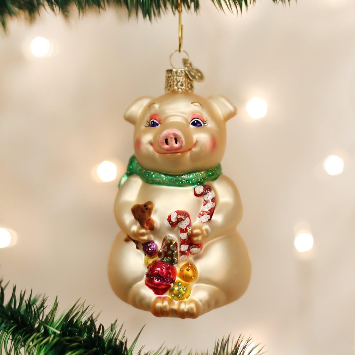 Old World Christmas - Lester the Pig Ornament