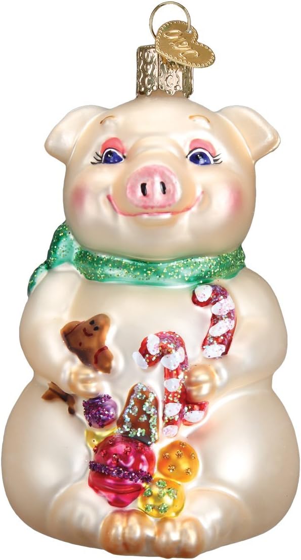 Old World Christmas - Lester the Pig Ornament