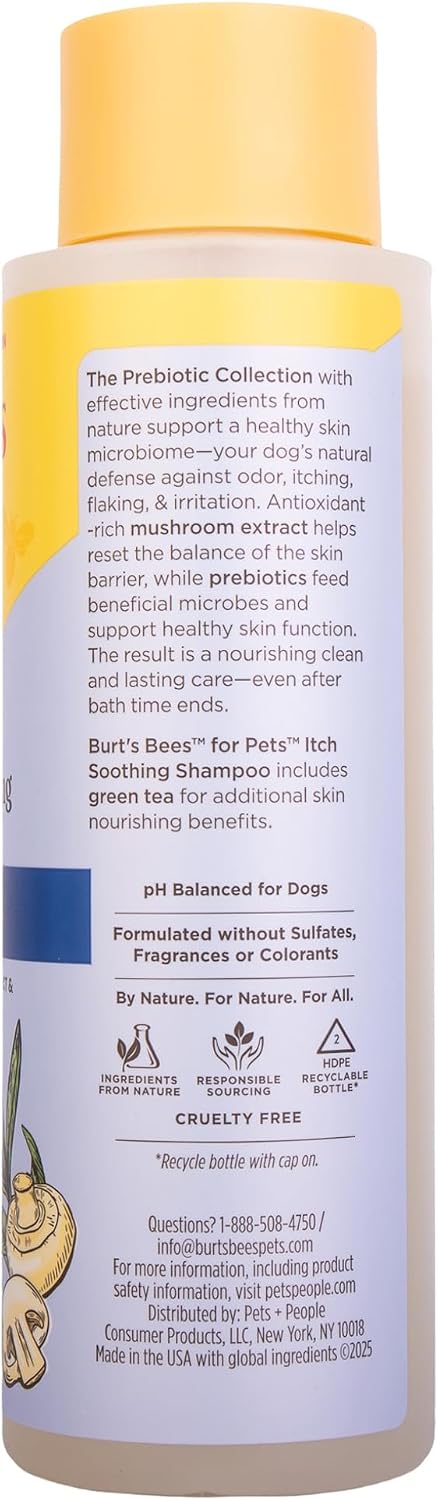 Burt's Bees - Prebiotic & Mushroom Soothing Shampoo for Dogs
