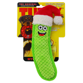Tuffy Dog Toys - Tuffy Funny Food Pickle Santa