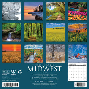 Willow Creek Press - 2027 Seasons Of The Midwest Calendar